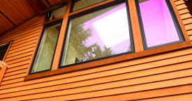 Cedar shadow-gap siding