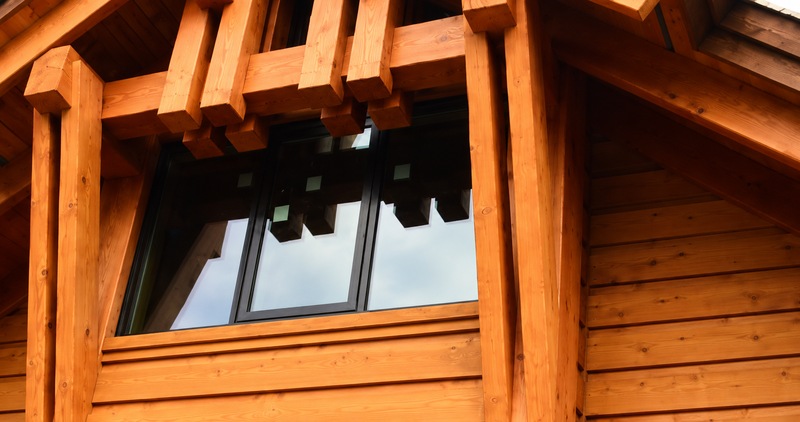 Douglas fir timbers