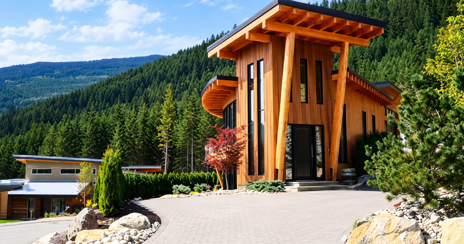 Custom timber home at Baxter Creek, Whistler