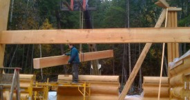 Log home manufactured in Pemberton