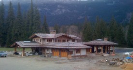 Home built from recycled timbers