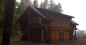 Two-storey log cabin in Whistler
